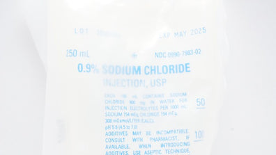 ICU Medical 0.9% Sodium Chloride Injection USP 250ml